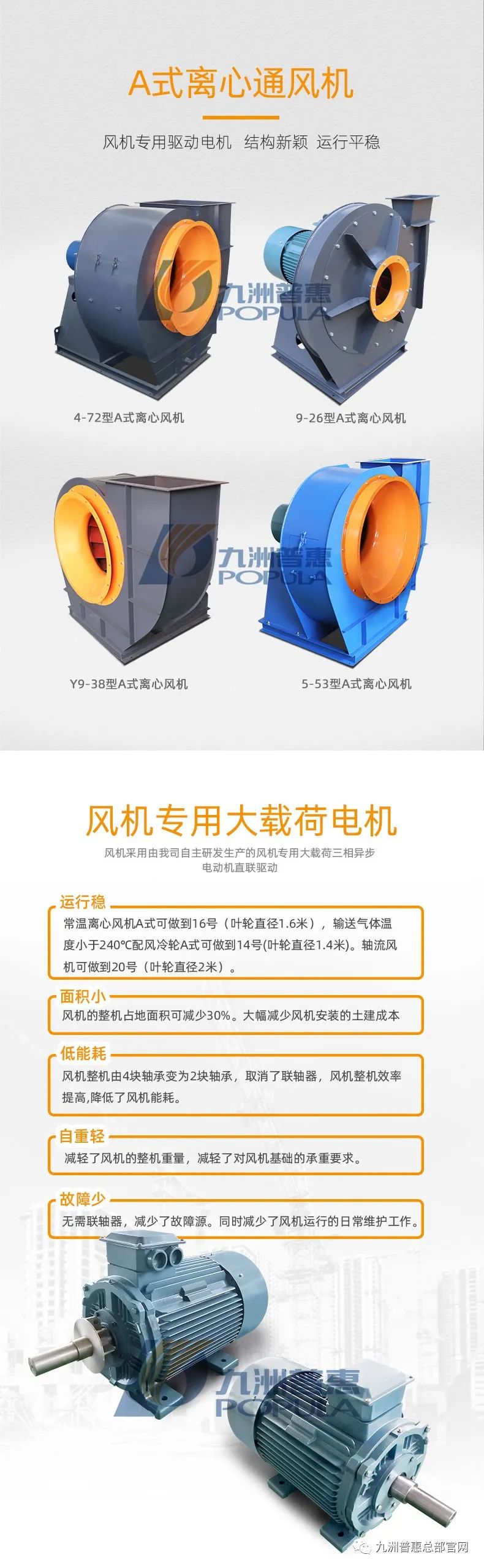 九洲A式離心通風機 九洲A式離心通風機